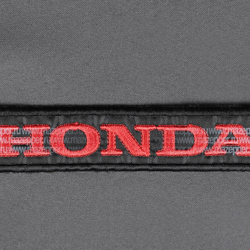 Нашивка "HONDA" - логотип 145х35 мм. (чёрный, красный) Mazepper