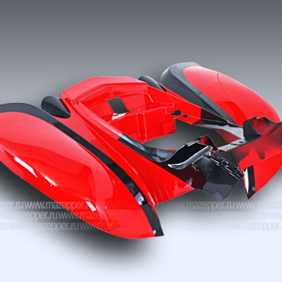 Обтекатель "Bashan" (BS200S-7A) задний (красно-чёрный) Mazepper