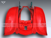 Обтекатель "Bashan" (BS200S-7A) задний (красно-чёрный) Mazepper