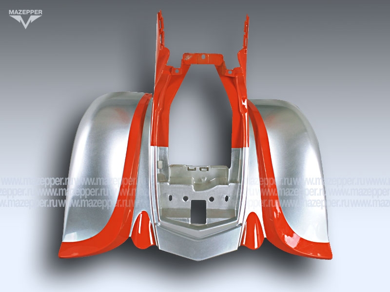Обтекатель "Bashan" (BS200S-7A) задний (серо-оранжевый) Mazepper