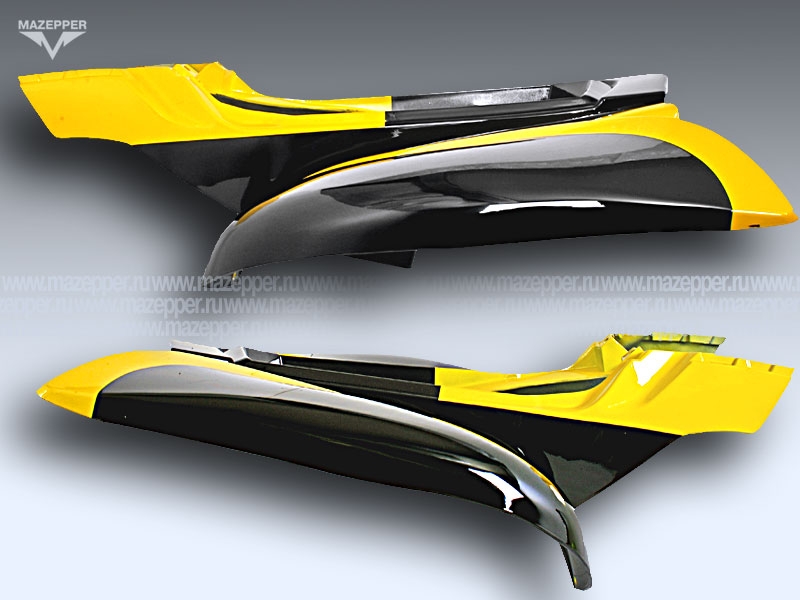 Обтекатель "Bashan" (BS250S-11B) задний (чёрно-желтый) Mazepper