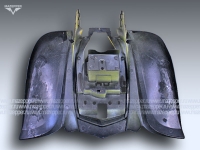 Обтекатель "Bashan" (BS250S-11B) задний (чёрно-желтый) Mazepper
