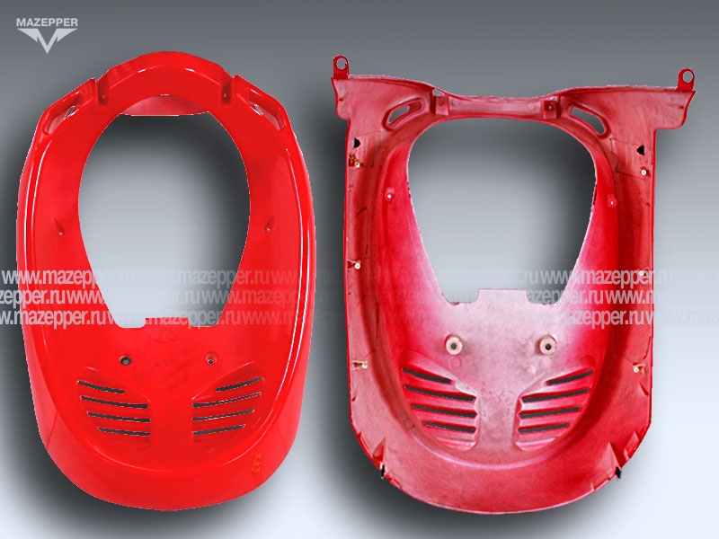 Обтекатель "Kinlon" JL125T-C(E) передний, нижний (красный) Mazepper