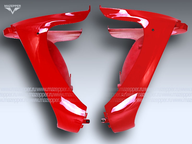 Обтекатель "Kinlon" JL125T-C(E) передний, нижний (красный) Mazepper