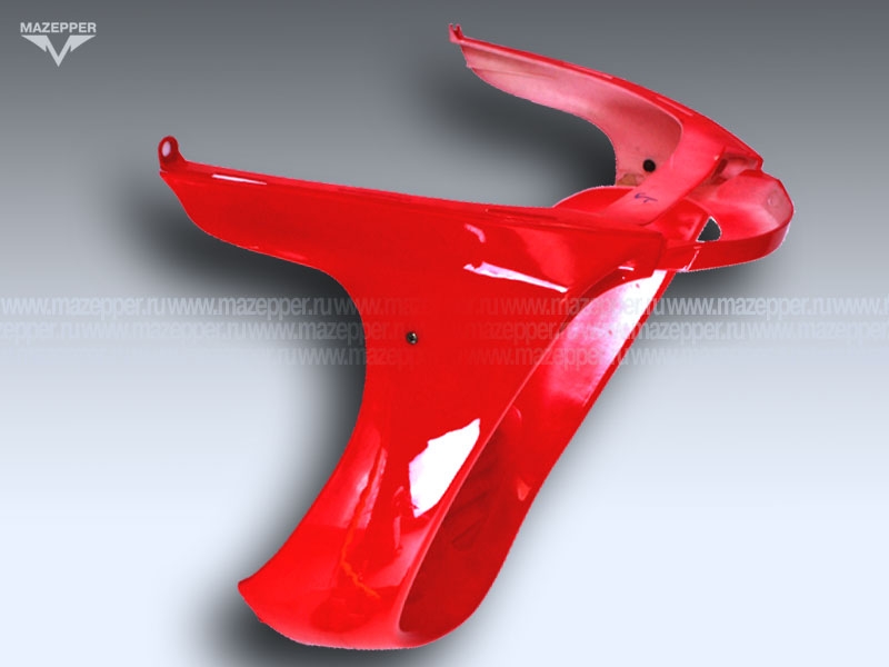 Обтекатель "Kinlon" JL125T-C(E) передний, нижний (красный) Mazepper