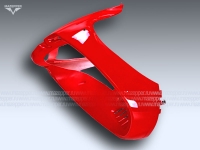 Обтекатель "Kinlon" JL125T-C(E) передний, нижний (красный) Mazepper