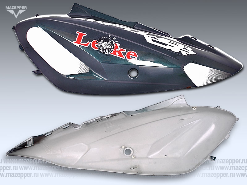 Обтекатель "Leike" (LK125T-26, LK50QT-17E) задний (зеленый) левый Mazepper