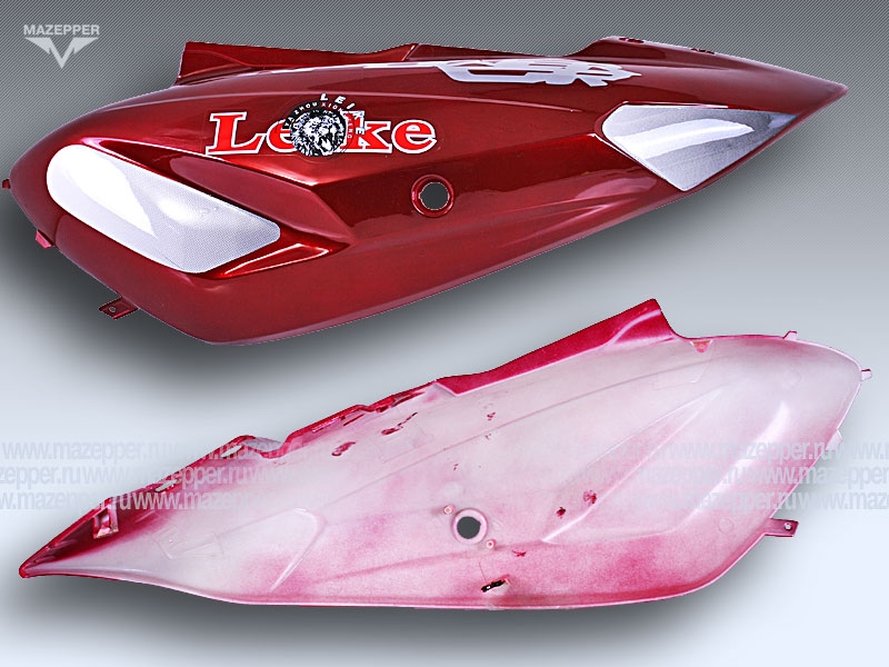 Обтекатель "Leike" (LK125T-26, LK50QT-17E) задний (красный) левый Mazepper