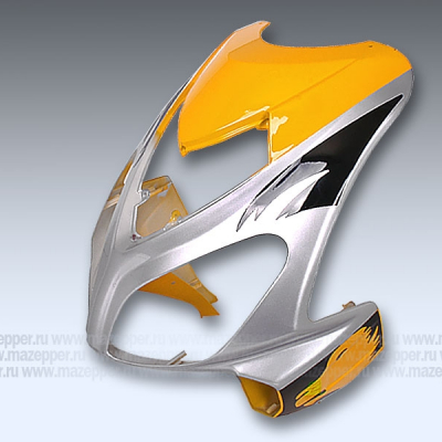 Обтекатель "Leike" (LK125T-26, LK50QT-17E) передний (желтый) Mazepper
