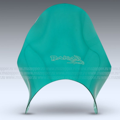 Обтекатель универсальный "Dakar" (зелёное, тонированное оргстекло) Mazepper