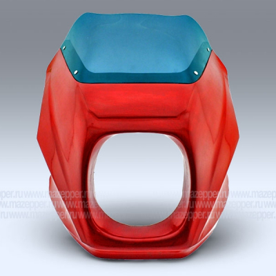 Обтекатель универсальный "Бласт-Спорт" (красный) без креплений (Владимир) Mazepper