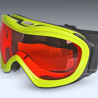 Очки мотоциклетные (кросс) "VAVAVE" S11870 светло-жёлтые (стекло тонированное, оранжевое) Mazepper