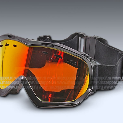 Очки мотоциклетные (кросс) "VAVAVE" S12391 чёрные (стекло Revo) Mazepper