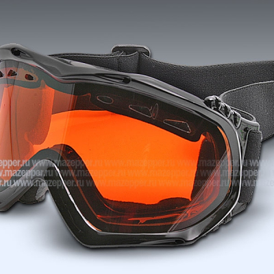 Очки мотоциклетные (кросс) "VAVAVE" S12391 чёрные (стекло оранжевое) Mazepper