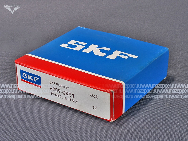 Подшипник 109 (45х75х16 мм.) закрытый, обрезиненный (SKF) Mazepper