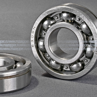 Подшипник 50305 (25х62х17 мм.) открытый, с канавкой на наружном кольце (АПП) Mazepper