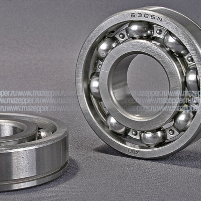 Подшипник 50306К (30х72х19 мм.) открытый, с канавкой на наружном кольце (АПП) Mazepper