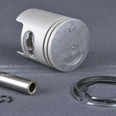 Поршень "Honda" Lead (дв. AF-20E, 50 см3) 2 рем. D=40,50 мм., палец D=10 мм., кольца (S.E.E) Mazepper