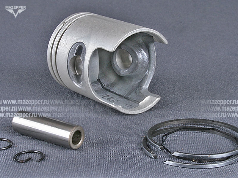 Поршень "Honda" Lead (дв. AF-20E, 50 см3) 2 рем. D=40,50 мм., палец D=10 мм., кольца (S.E.E) Mazepper