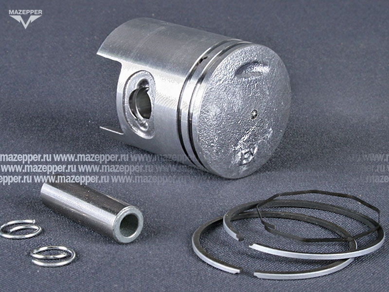 Поршень "Honda" Lead (дв. AF-20E, 50 см3) 2 рем. D=40,50 мм., палец D=10 мм., кольца (Китай) Mazepper