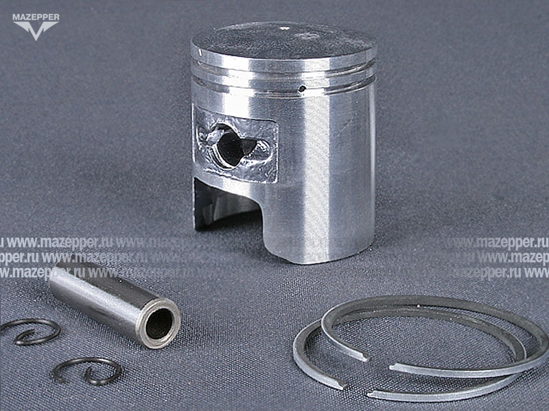 Поршень "Honda" Tact (дв. AF-05E, 50 см3) 1 рем. D=41,25 мм., палец D=10 мм., кольца (TKR) Mazepper