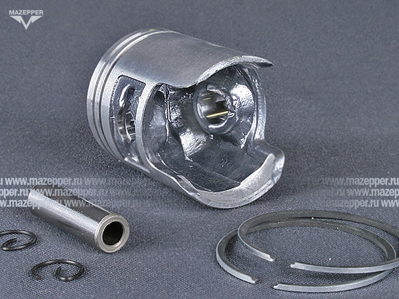 Поршень "Honda" Tact (дв. AF-05E, 50 см3) 1 рем. D=41,25 мм., палец D=10 мм., кольца (TKR) Mazepper