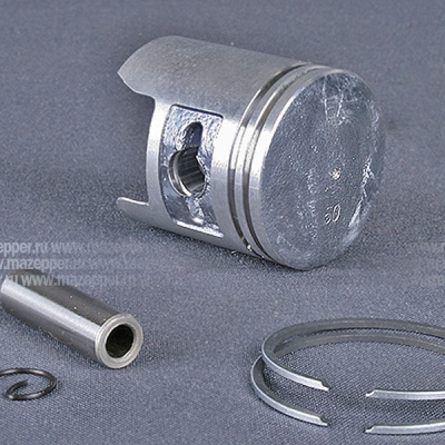 Поршень "Honda" Tact (дв. AF-05E, 50 см3) 2 рем. D=41,50 мм., палец D=10 мм., кольца (TKR) Mazepper