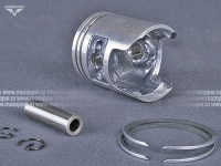 Поршень "Honda" Tact (дв. AF-05E, 50 см3) 2 рем. D=41,50 мм., палец D=10 мм., кольца (TKR) Mazepper