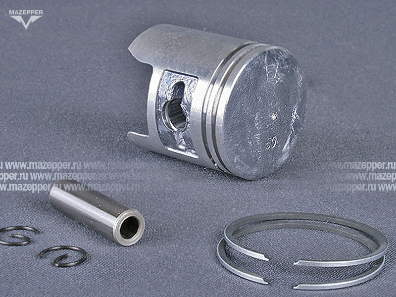 Поршень "Honda" Tact (дв. AF-05E, 50 см3) 2 рем. D=41,50 мм., палец D=10 мм., кольца (TKR) Mazepper