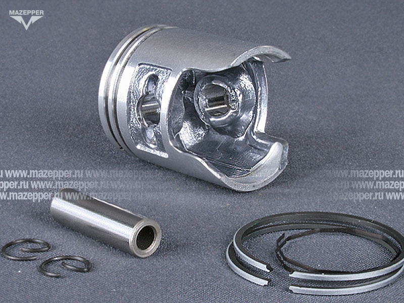 Поршень "Honda" Tact (дв. AF-05E, 50 см3) 3 рем. D=41,75 мм., палец D=10 мм., кольца (AHT) Mazepper