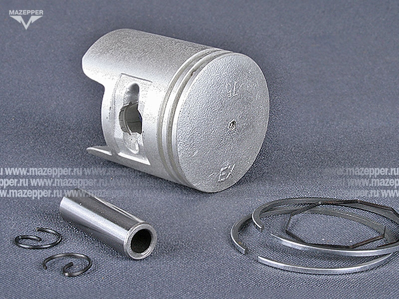 Поршень "Honda" Tact (дв. AF-05E, 50 см3) 3 рем. D=41,75 мм., палец D=10 мм., кольца (S.E.E) Mazepper