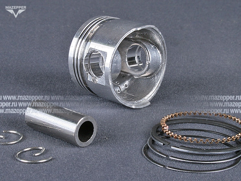 Поршень "Honling" (139 QMB, 4T, 50 см3) 1 рем. D=39,25 мм., палец D=13 мм., кольца (S.E.E) Mazepper