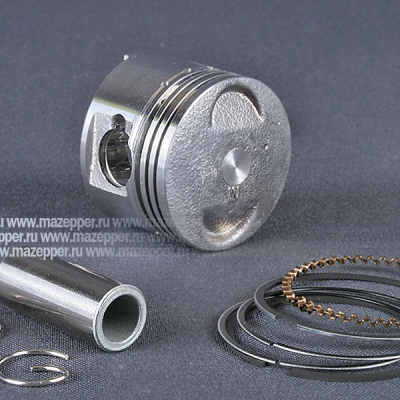 Поршень "Honling" (139 QMB, 4T, 50 см3) 2 рем. D=39,50 мм., палец D=13 мм., кольца (TMMP) Mazepper
