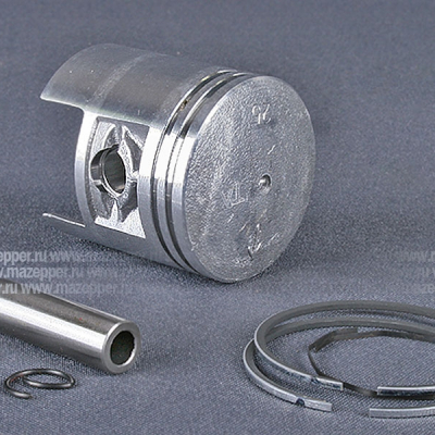 Поршень "Honling" (1E41QMB, 60 см3), "Suzuki" (GS-50) 1 рем. D=43,25 мм., палец D=10 мм. в сб. TATA Mazepper