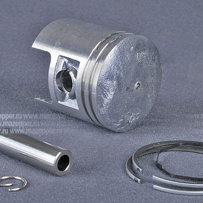 Поршень "Suzuki" (AD-50, 50 см3) 2 рем. D=41,50 мм., палец D=10 мм., кольца (AFH) Mazepper