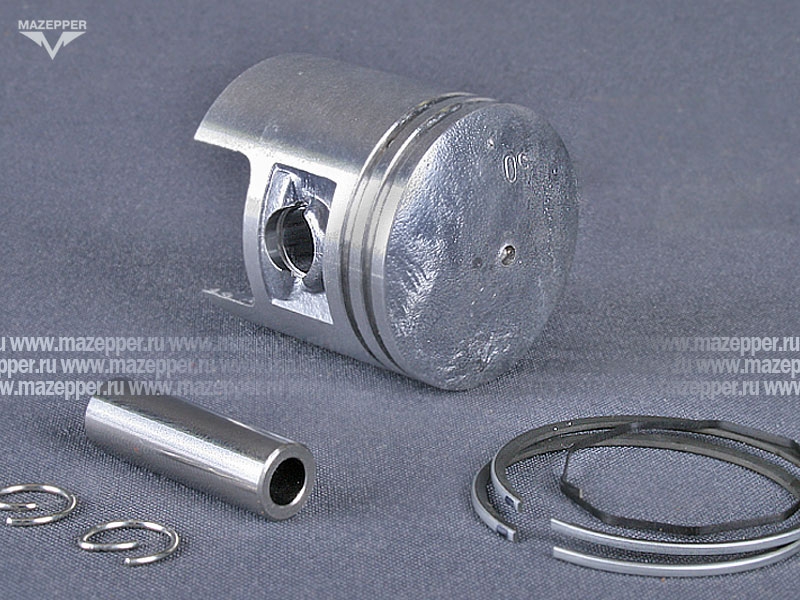 Поршень "Suzuki" (AD-50, 50 см3) 2 рем. D=41,50 мм., палец D=10 мм., кольца (AFH) Mazepper