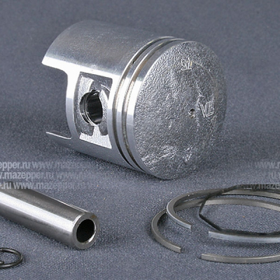 Поршень "Suzuki" (AD-50, 50 см3) 3 рем. D=41,75 мм., палец D=10 мм., кольца (ТАТА) Mazepper