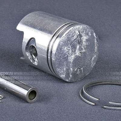 Поршень "Yamaha" (3KJ, 2JA, 50 см3) 4 рем. D=41,00 мм., палец D=10 мм., кольца (Китай) Mazepper