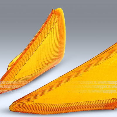 Рассеиватель фонаря указателя поворота "Honda Lead" (AF-48) передний, жёлтый, левый Mazepper