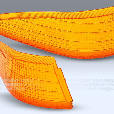 Рассеиватель фонаря указателя поворота "Suzuki Address V100" (100 см3) задний, жёлтый, левый Mazepper