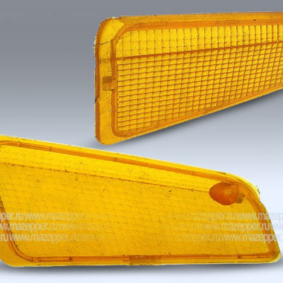 Рассеиватель фонаря указателя поворота "Suzuki Address V100" (100 см3) передний, жёлтый, левый Mazepper