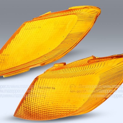 Рассеиватель фонаря указателя поворота "Suzuki Let's" передний, желтый, левый Mazepper