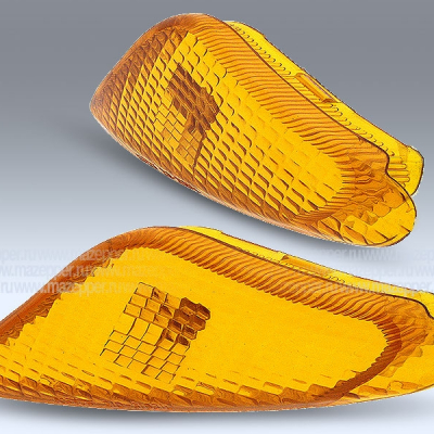 Рассеиватель фонаря указателя поворота "Yamaha Artistic" передний, жёлтый, левый (KOITO) Mazepper