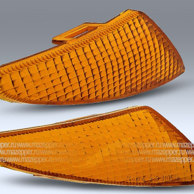 Рассеиватель фонаря указателя поворота "Yamaha Jog" передний, жёлтый, правый Mazepper