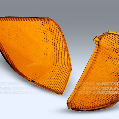 Рассеиватель фонаря указателя поворота "Yamaha" задний, жёлтый, левый (ст.образца) Mazepper