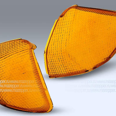 Рассеиватель фонаря указателя поворота "Yamaha" задний, жёлтый, правый (ст. образца) Mazepper