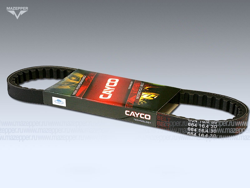 Ремень вариатора 664х16,4 "Suzuki Address" (дв. 50 см3) CAYCO Mazepper