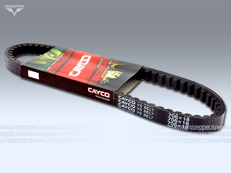 Ремень вариатора 705х18 "Honda Lead" (дв. AF-03E, AF-20E, 50 см3) CAYCO Mazepper