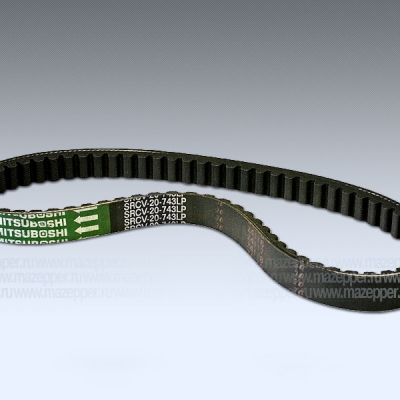 Ремень вариатора 743х20 "Honling" (дв. 152 QMI, 125 cм3) Mitsuboshi Mazepper