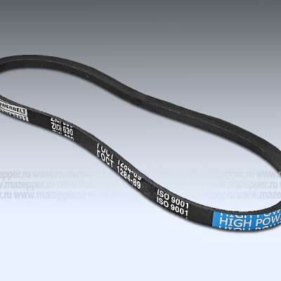 Ремень клиновой Z- 630 "Тайга" вентилятора (Powerbelt) Mazepper